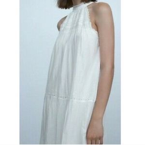 Openwork Embroidered Dress Size M NWT